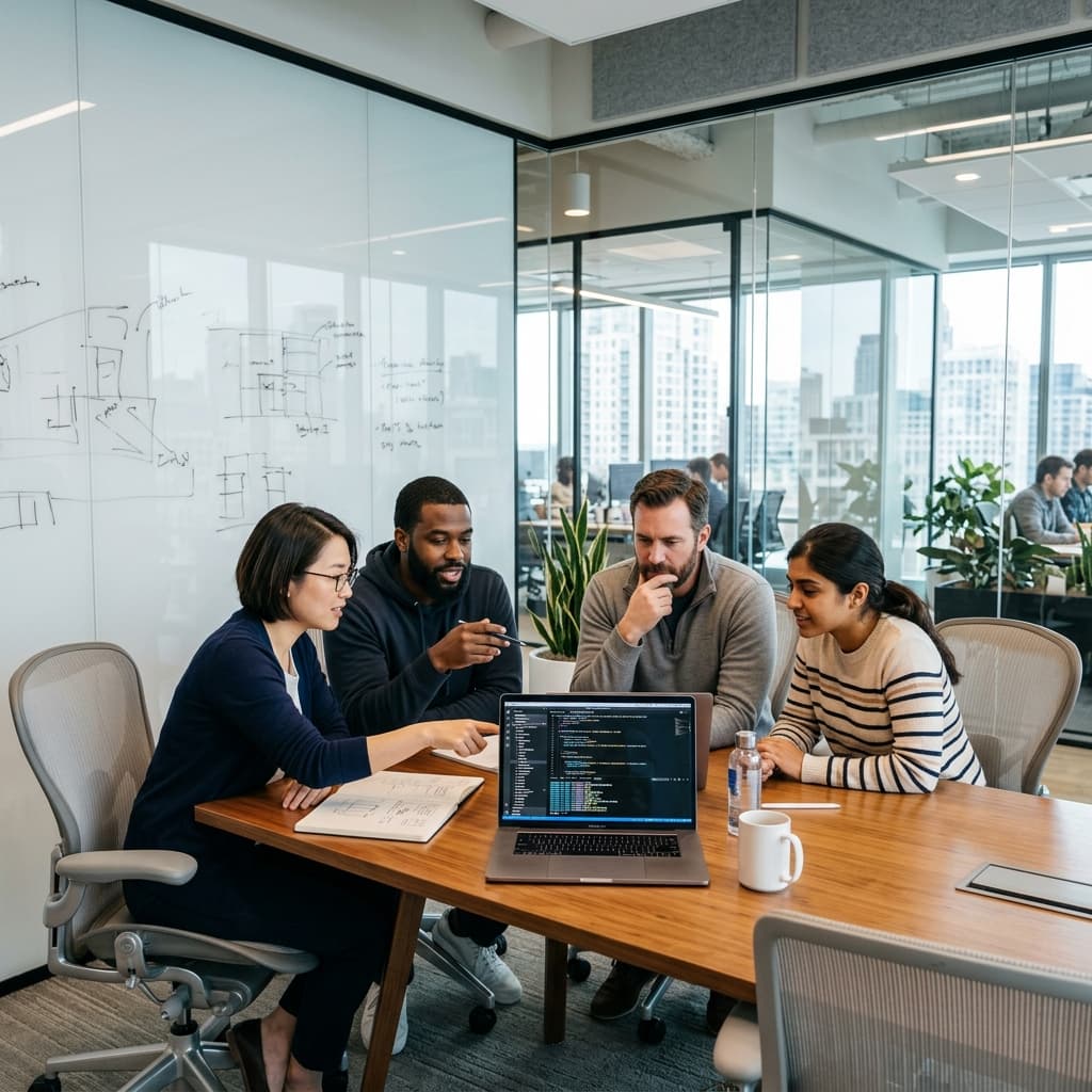Software Engineer Collaborating Remotely
