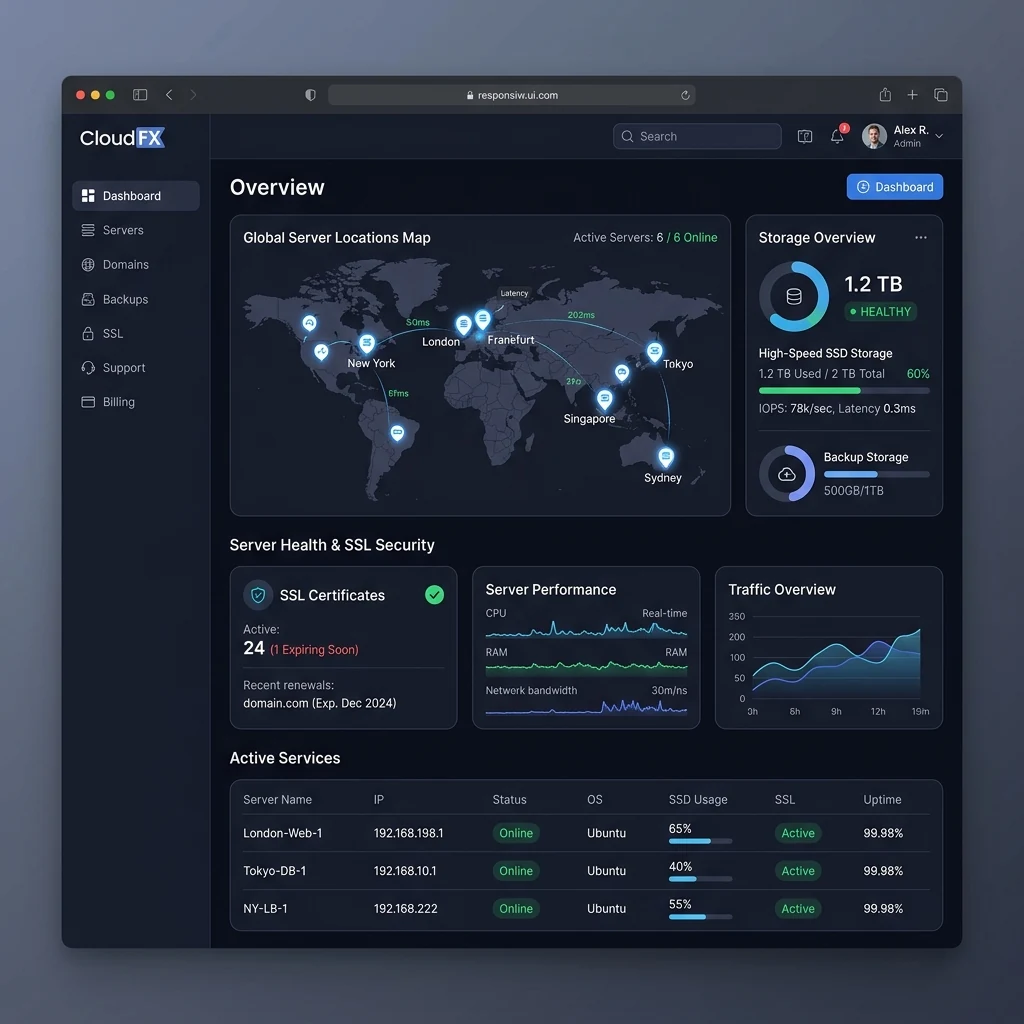 Web Hosting Service Showcase 3