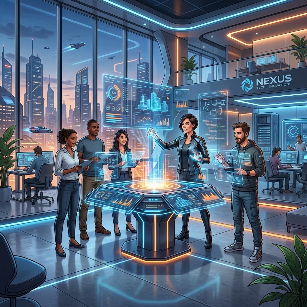 Modern Technology team culture illustration