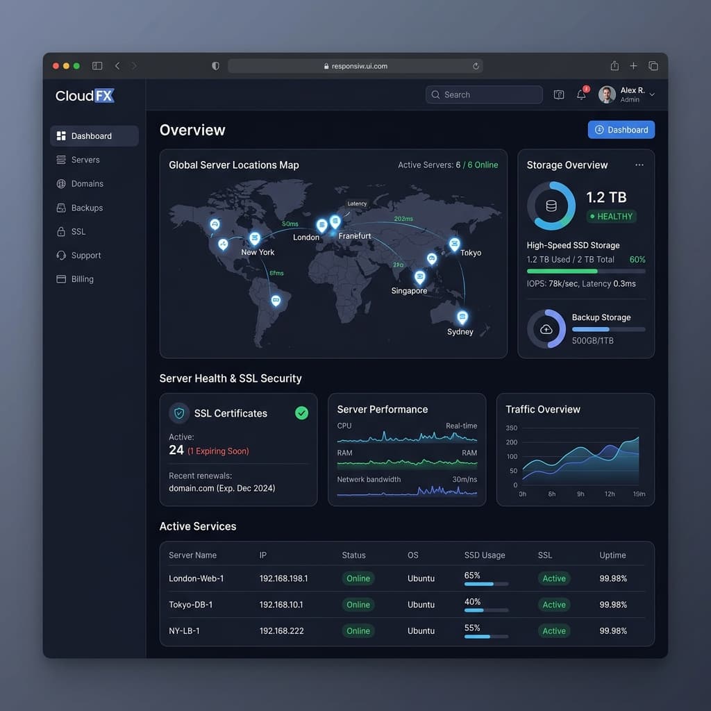 Web Hosting Service Showcase 3